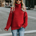 New Arrivals Winter Long Sleeve Turtleneck Knit Women′s Sweater Tops